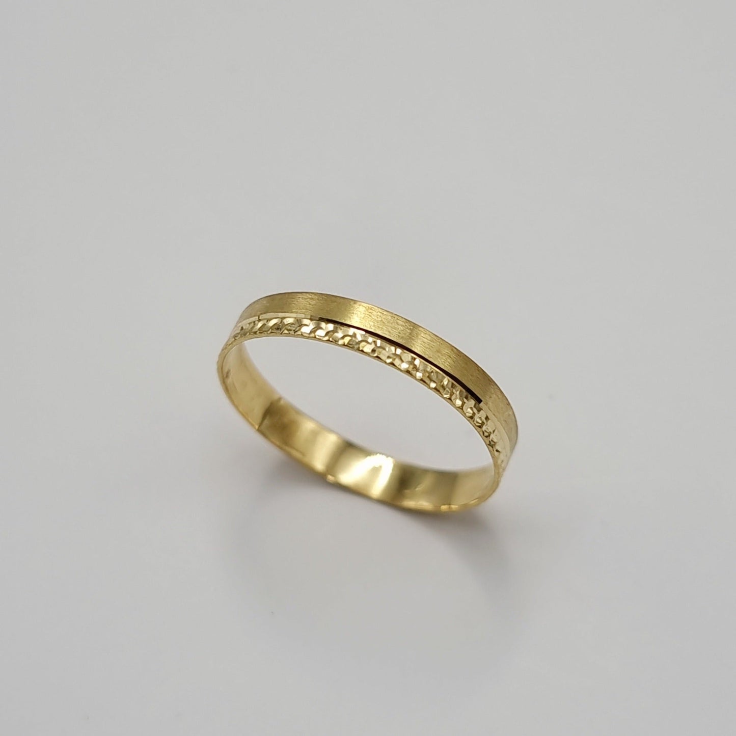 18K Pure Gold Couple Ring