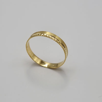 18K Pure Gold Couple Ring