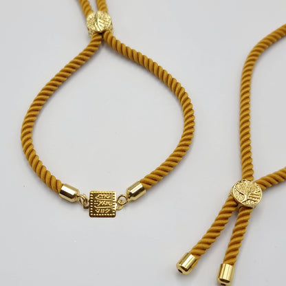 21K Pure Gold Adjustable Bracelet