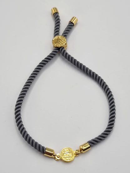 21K Pure Gold Adjustable Coin Bracelet