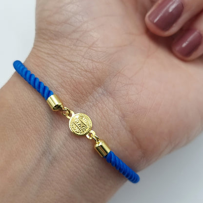 21K Pure Gold Adjustable Coin Bracelet