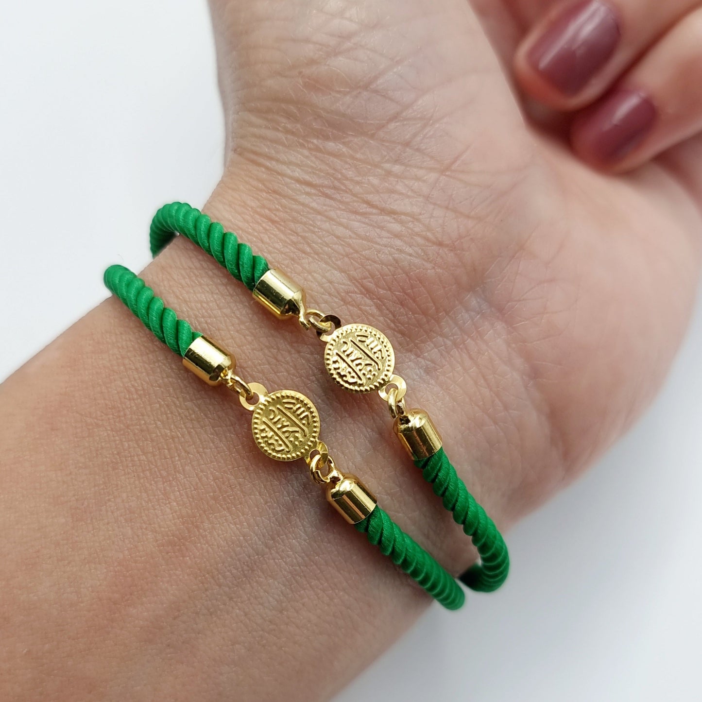 21K Pure Gold Adjustable Coin Bracelet