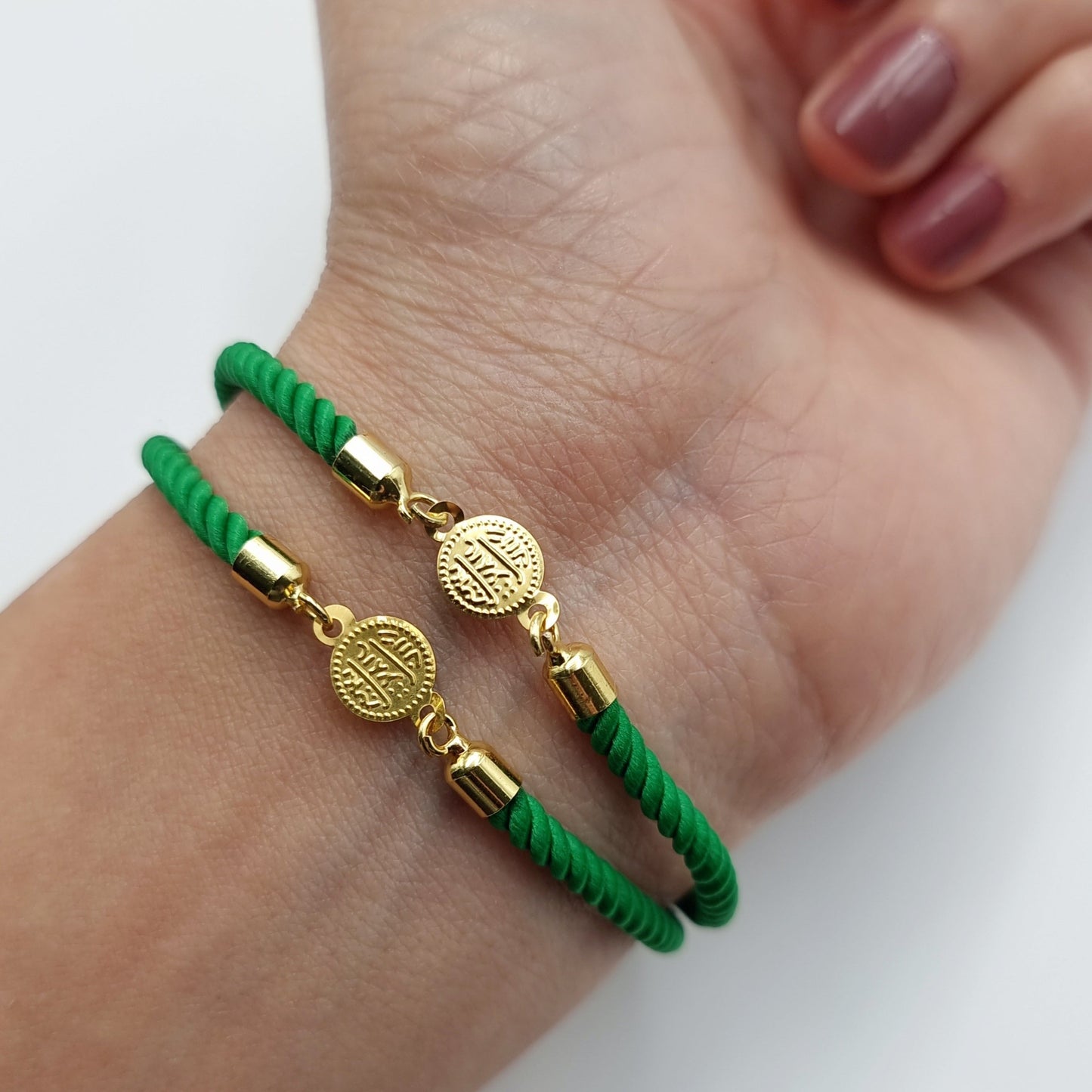 21K Pure Gold Adjustable Coin Bracelet