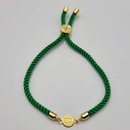 21K Pure Gold Adjustable Coin Bracelet