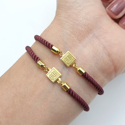 21K Pure Gold Adjustable Bracelet