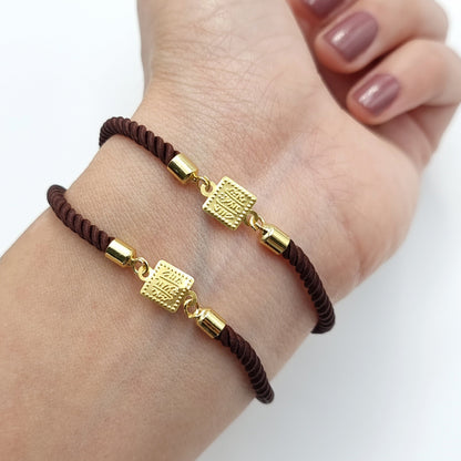 21K Pure Gold Adjustable Bracelet