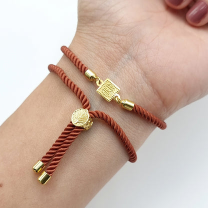21K Pure Gold Adjustable Bracelet