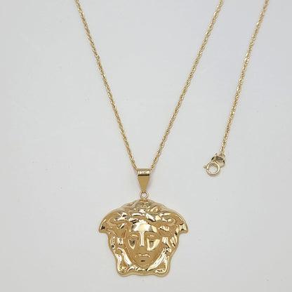 18K Pure Gold V.R.C Necklace