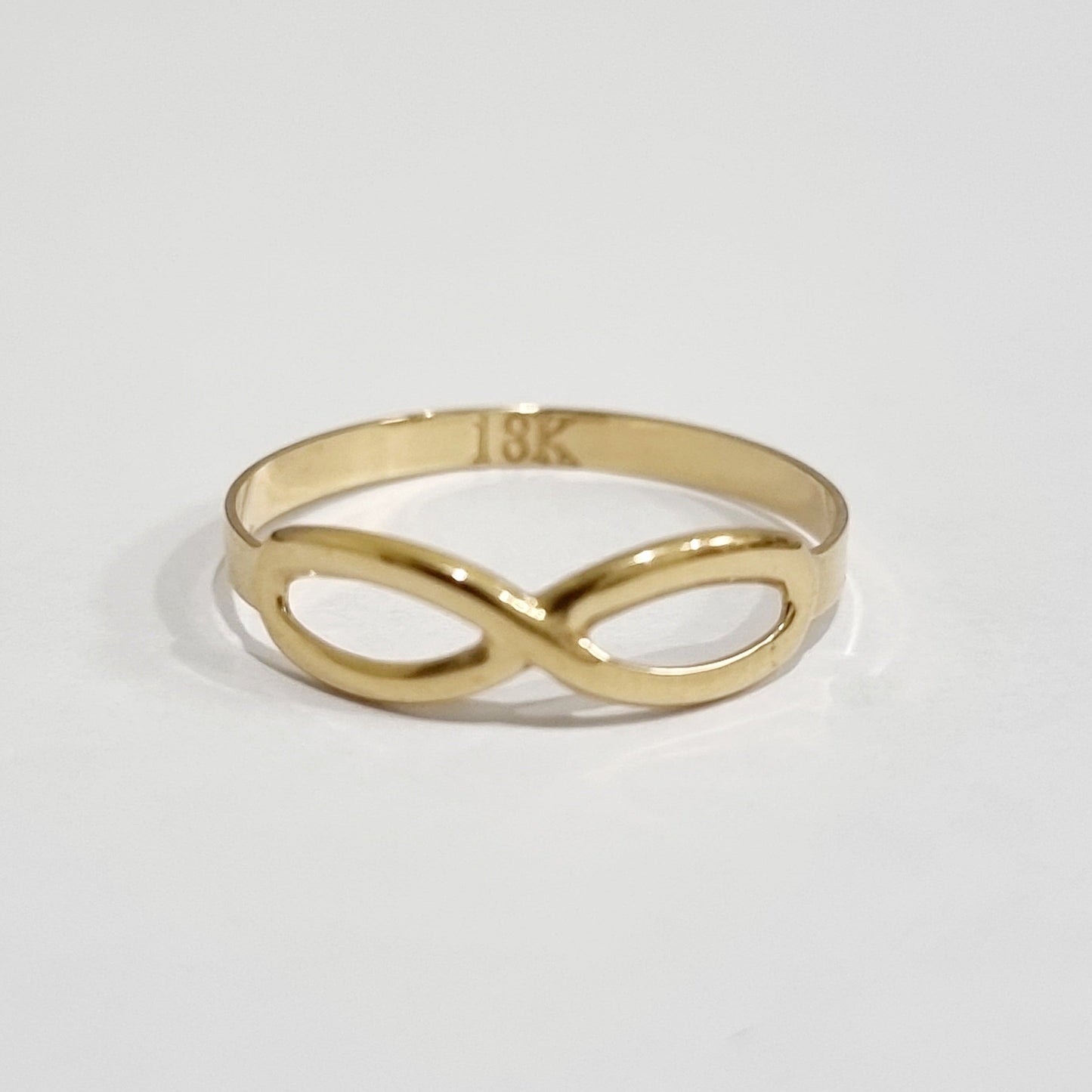18K Pure Gold Infinity Ring