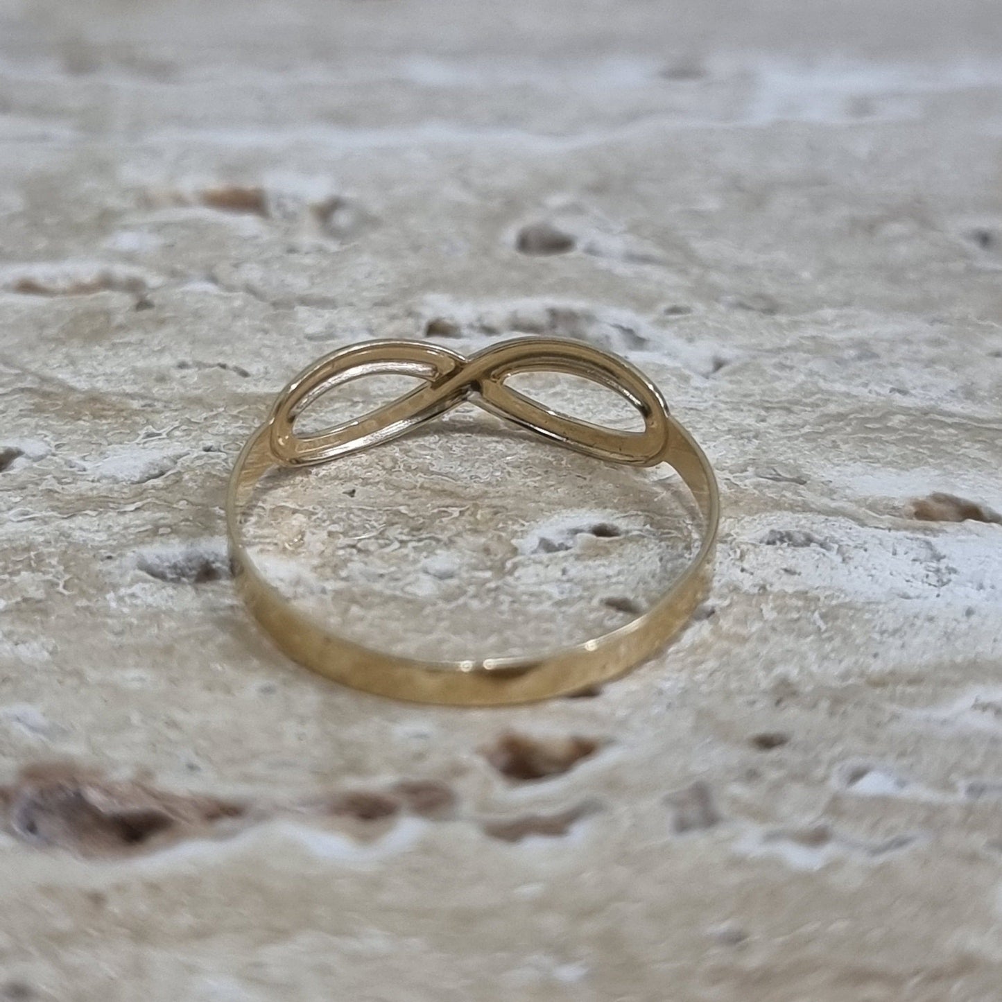 18K Pure Gold Infinity Ring