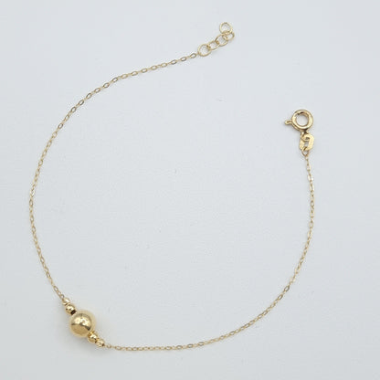 18K Pure Gold Seed Bracelet