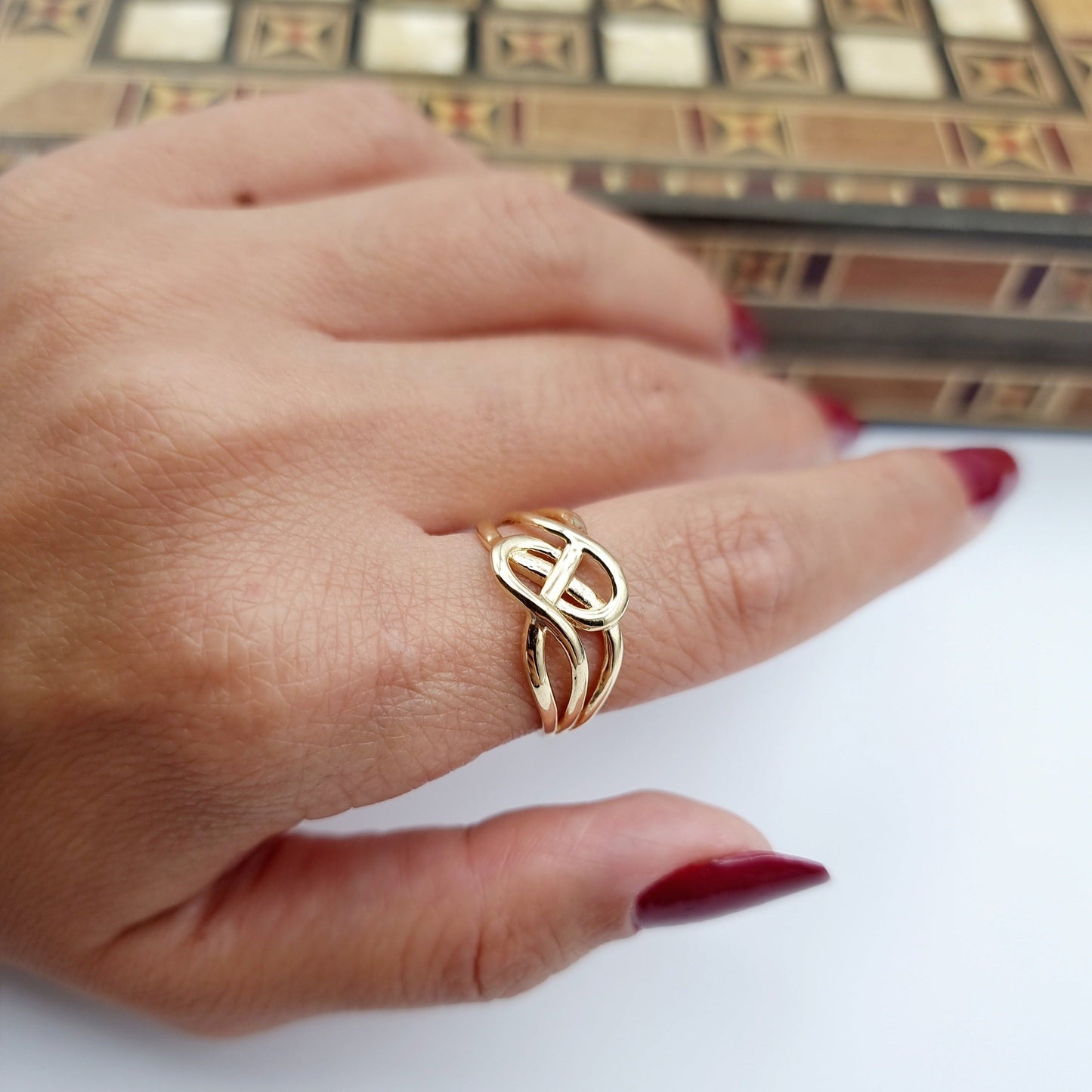 18K Pure Gold Fine Ring