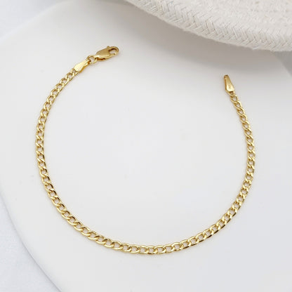 18K Pure Gold Linked Bracelet