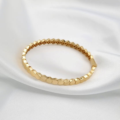 18K Pure Gold Elegant Bangle