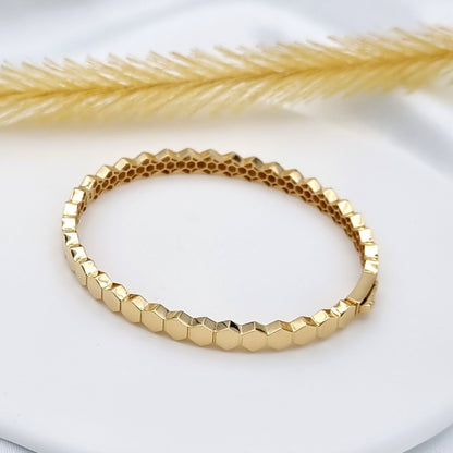 18K Pure Gold Elegant Bangle
