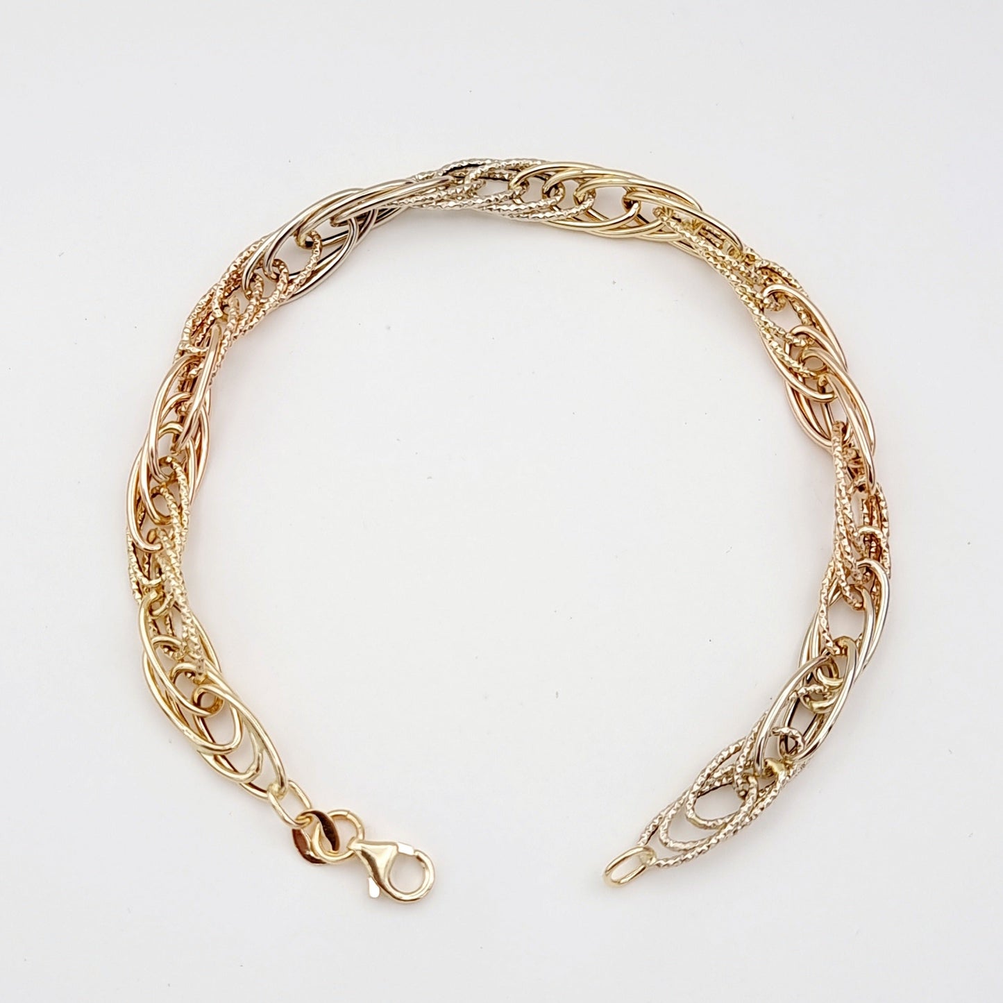 18K Pure Gold Multi Linked Bracelet