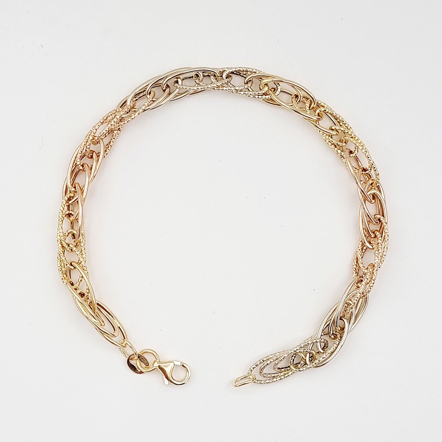 18K Pure Gold Multi Linked Bracelet