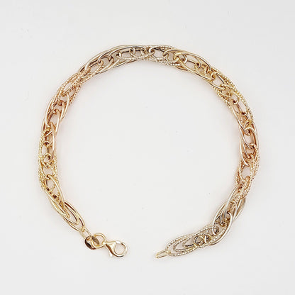 18K Pure Gold Multi Linked Bracelet