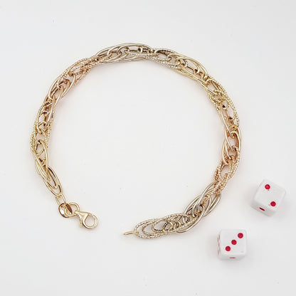 18K Pure Gold Multi Linked Bracelet