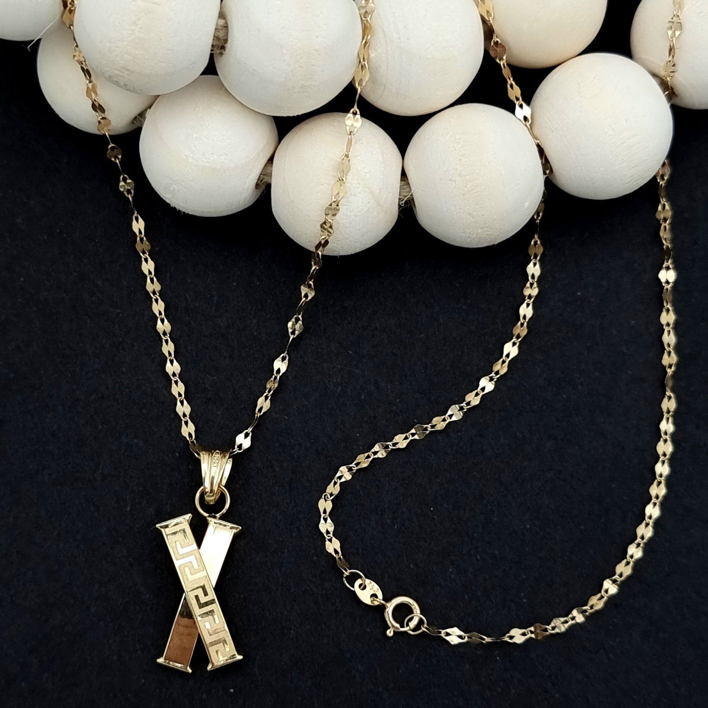 18K Pure Gold Elegant Necklace