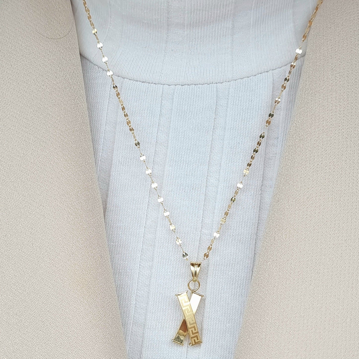 18K Pure Gold Elegant Necklace