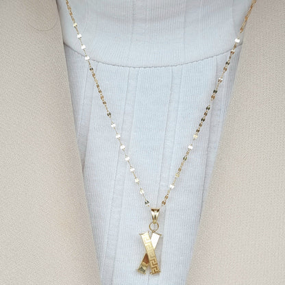 18K Pure Gold Elegant Necklace