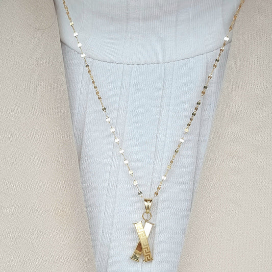 18K Pure Gold Elegant Necklace