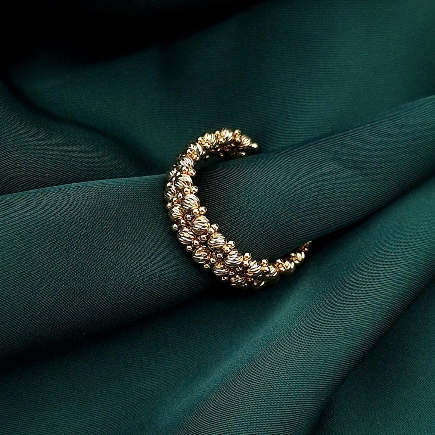 18K Pure Gold Seed Ring