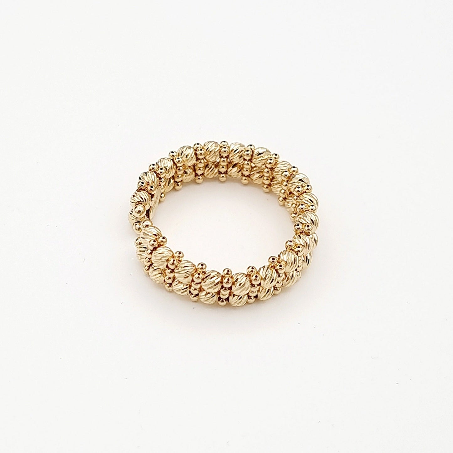 18K Pure Gold Seed Ring