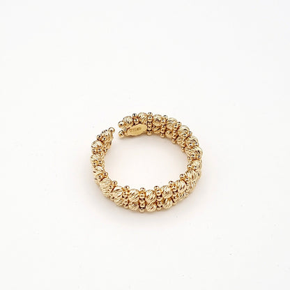 18K Pure Gold Seed Ring