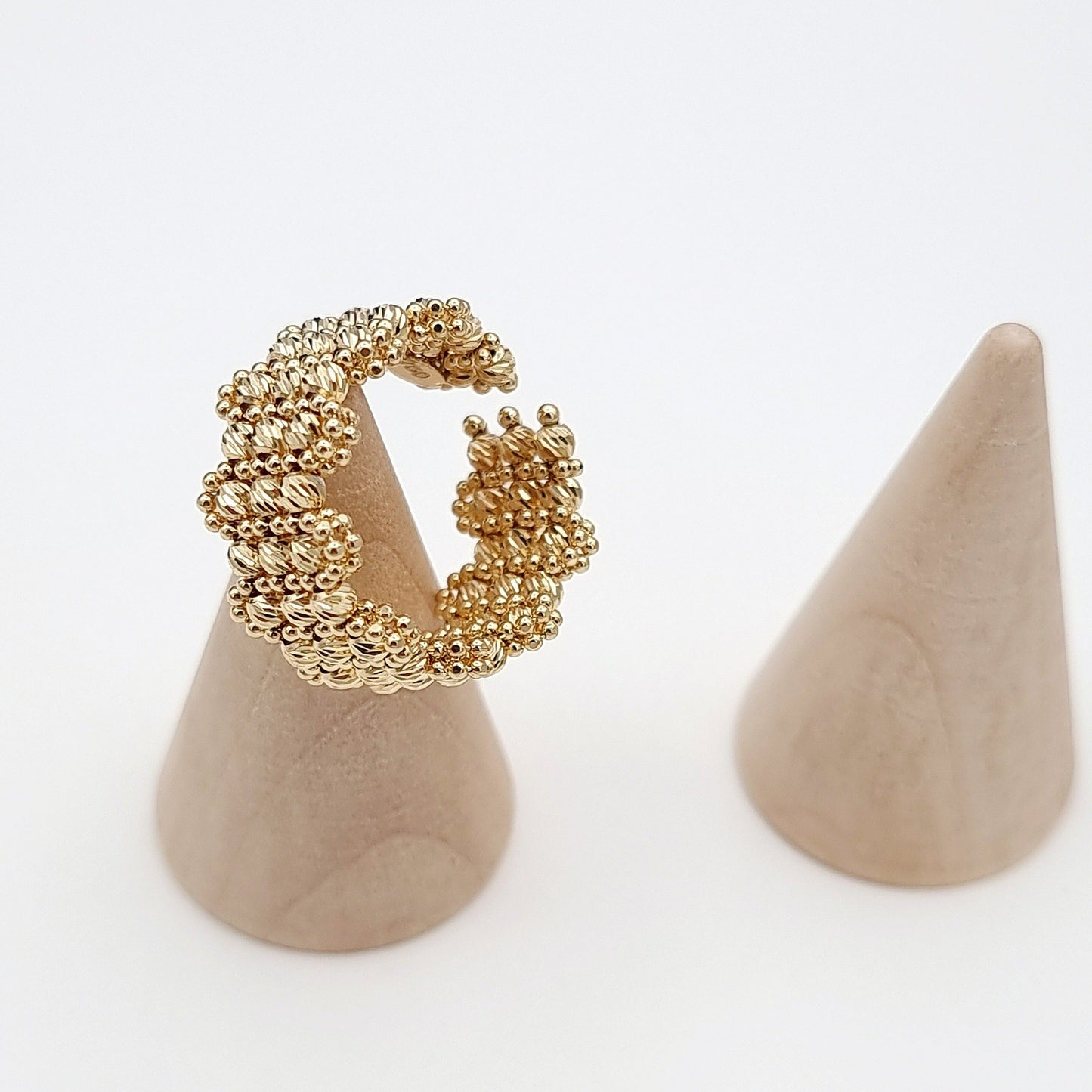 18K Pure Gold Seed Ring