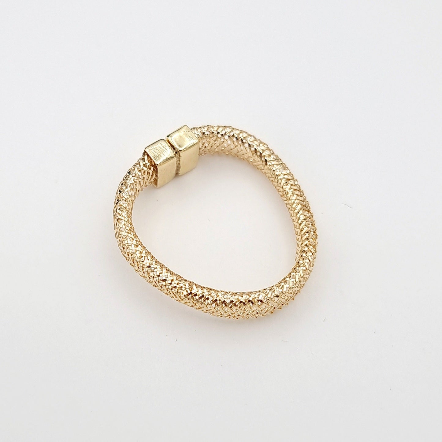 18K Pure Gold Twisted Ring