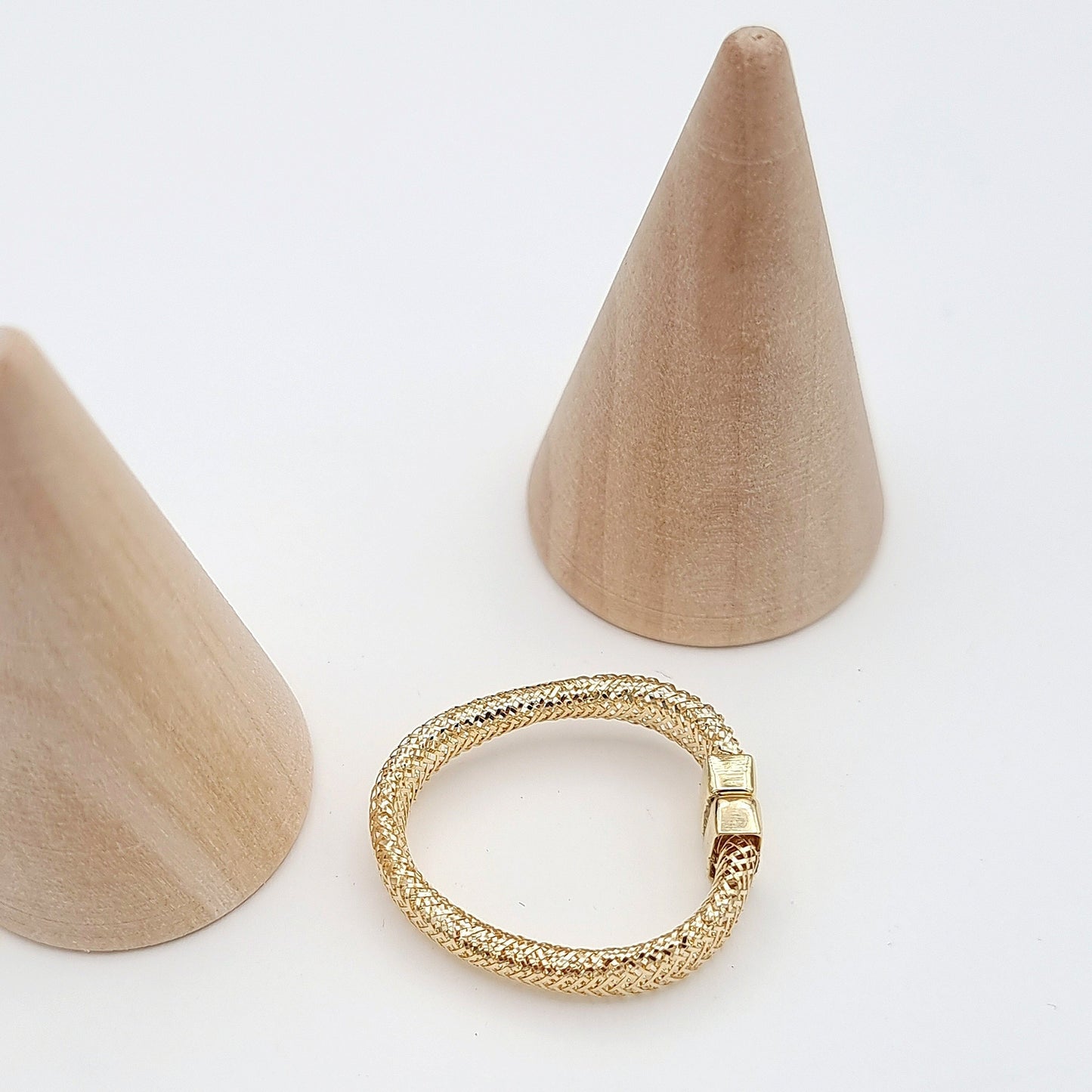 18K Pure Gold Twisted Ring