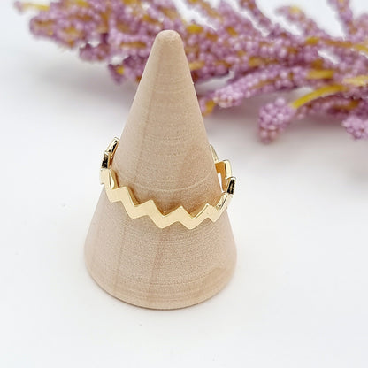 18K Pure Gold Twisted Ring