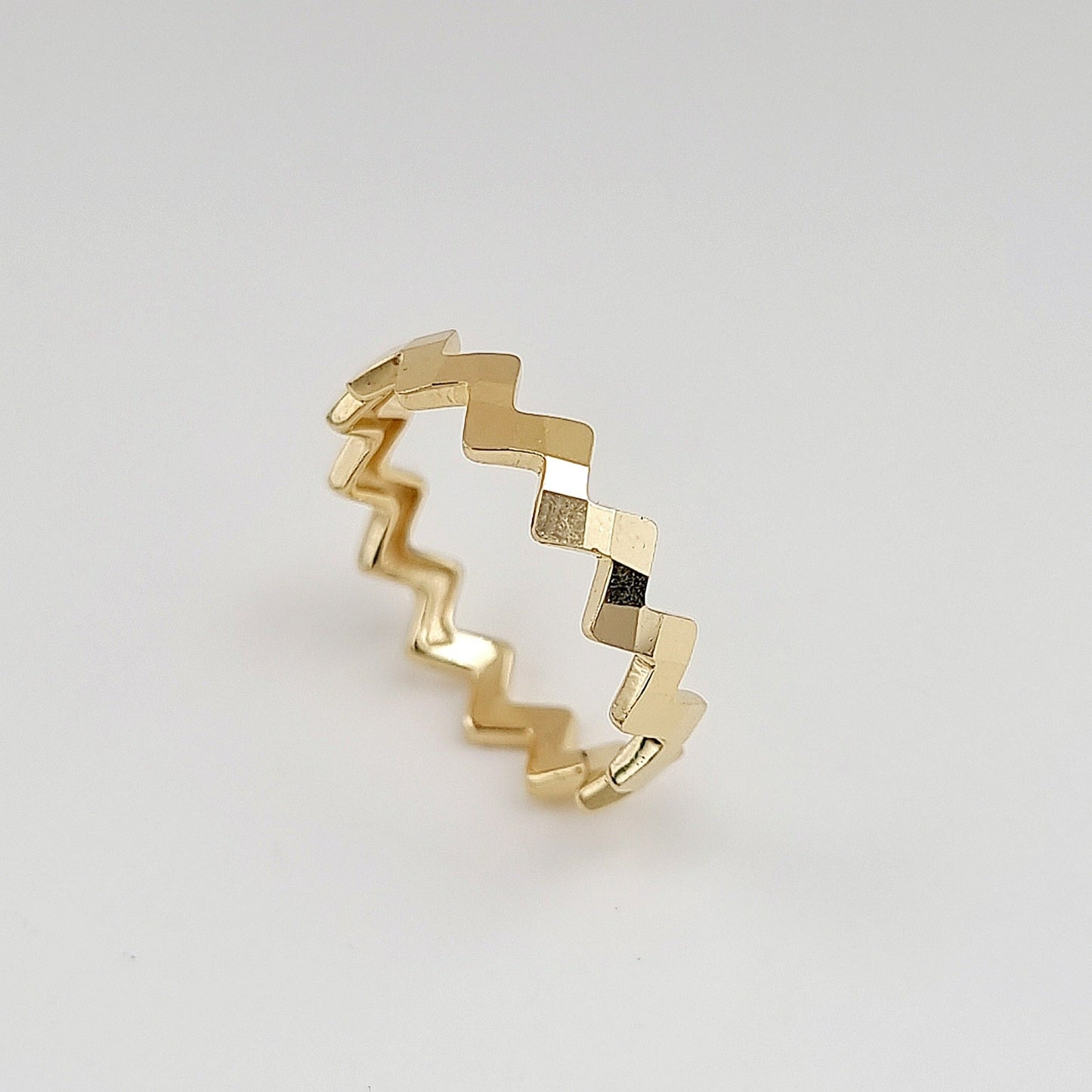 18K Pure Gold Twisted Ring