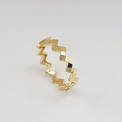 18K Pure Gold Twisted Ring