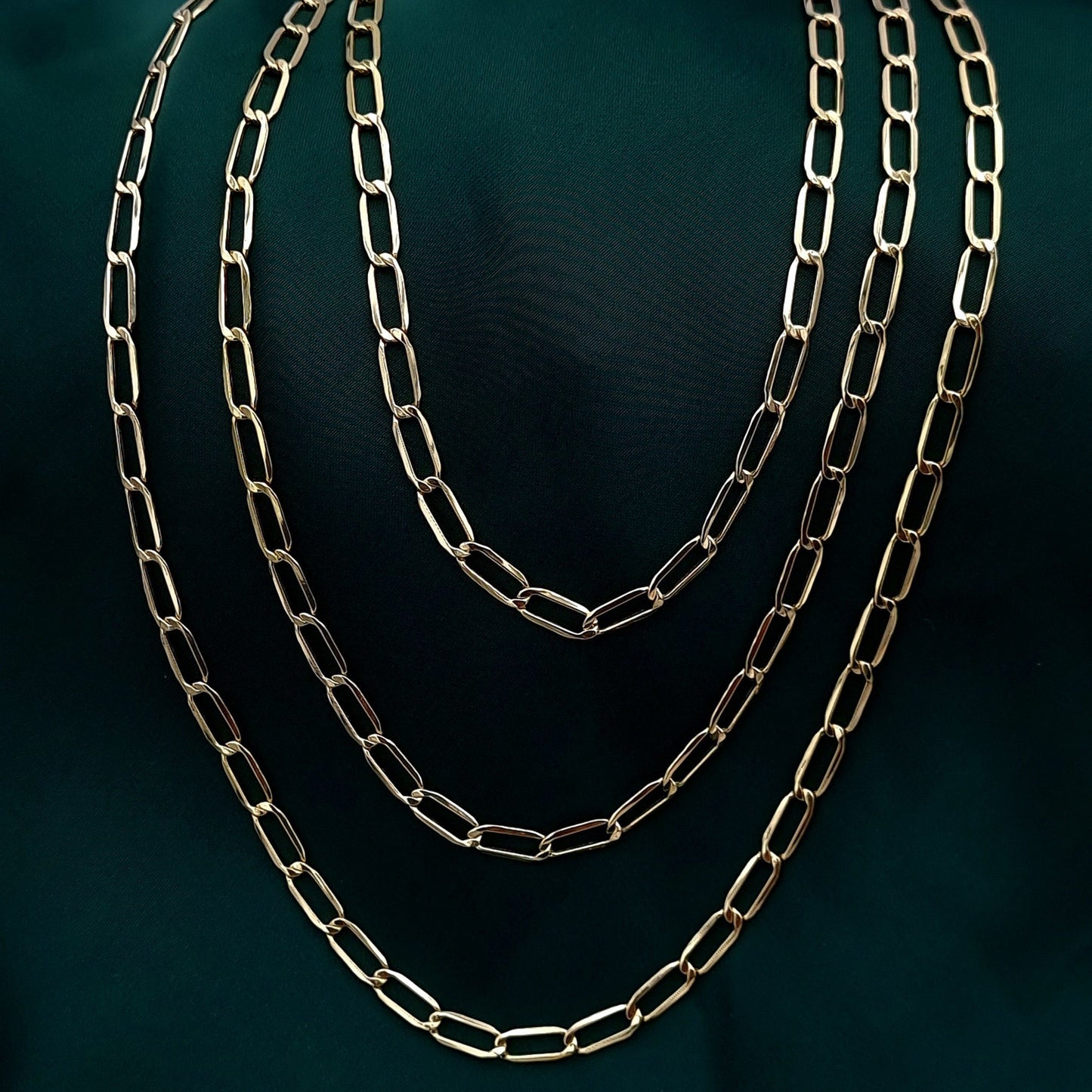 18K Pure Gold Links Chain
