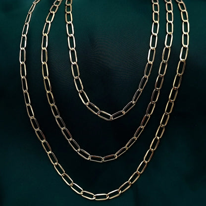 18K Pure Gold Links Chain