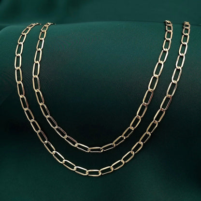 18K Pure Gold Links Chain