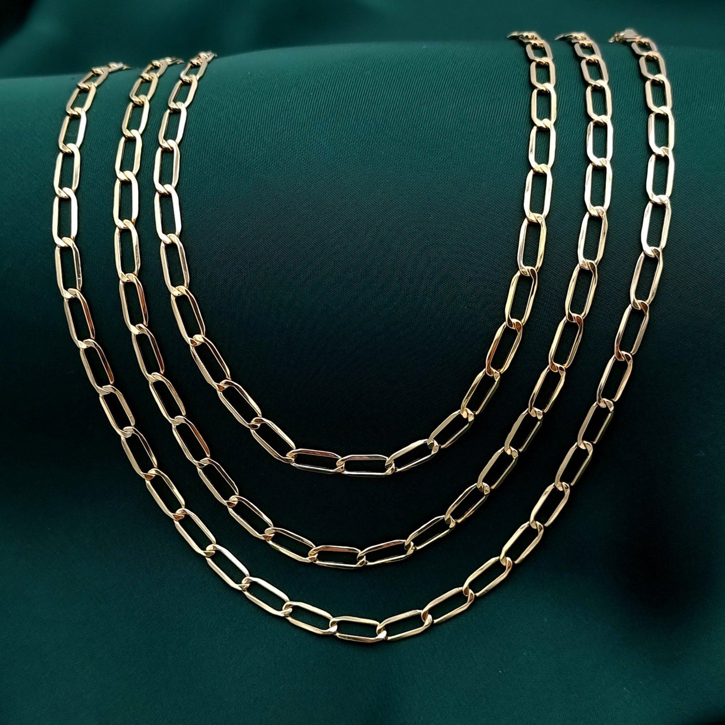 18K Pure Gold Links Chain