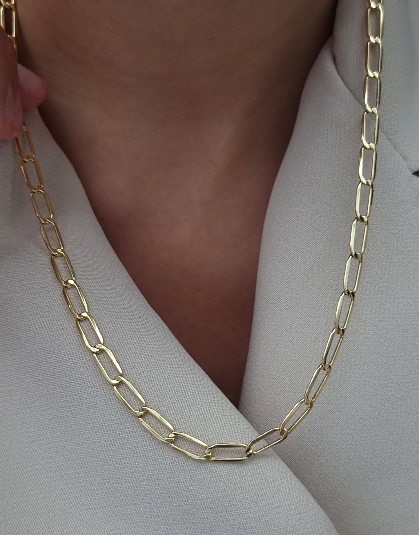 18K Pure Gold Links Chain