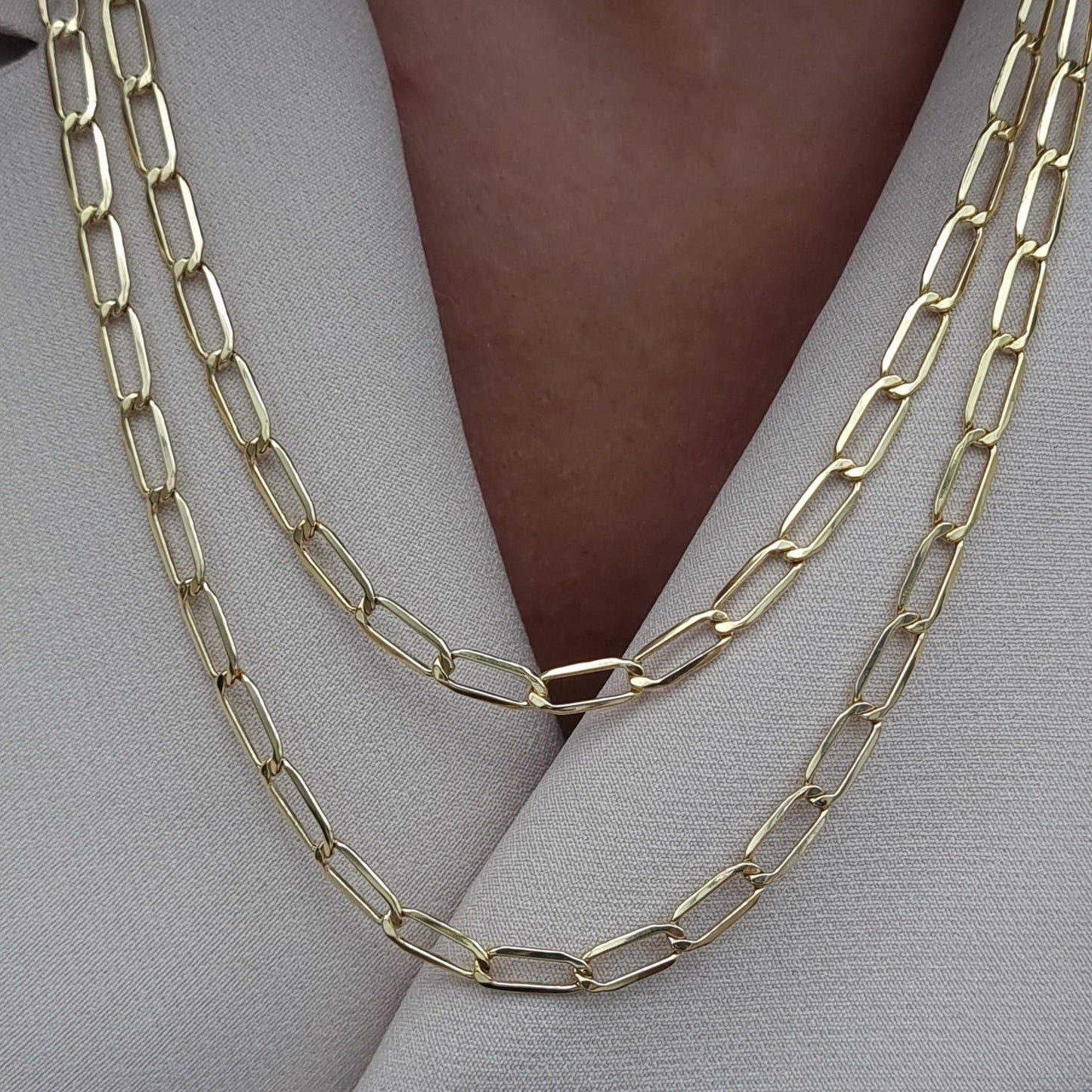 18K Pure Gold Links Chain