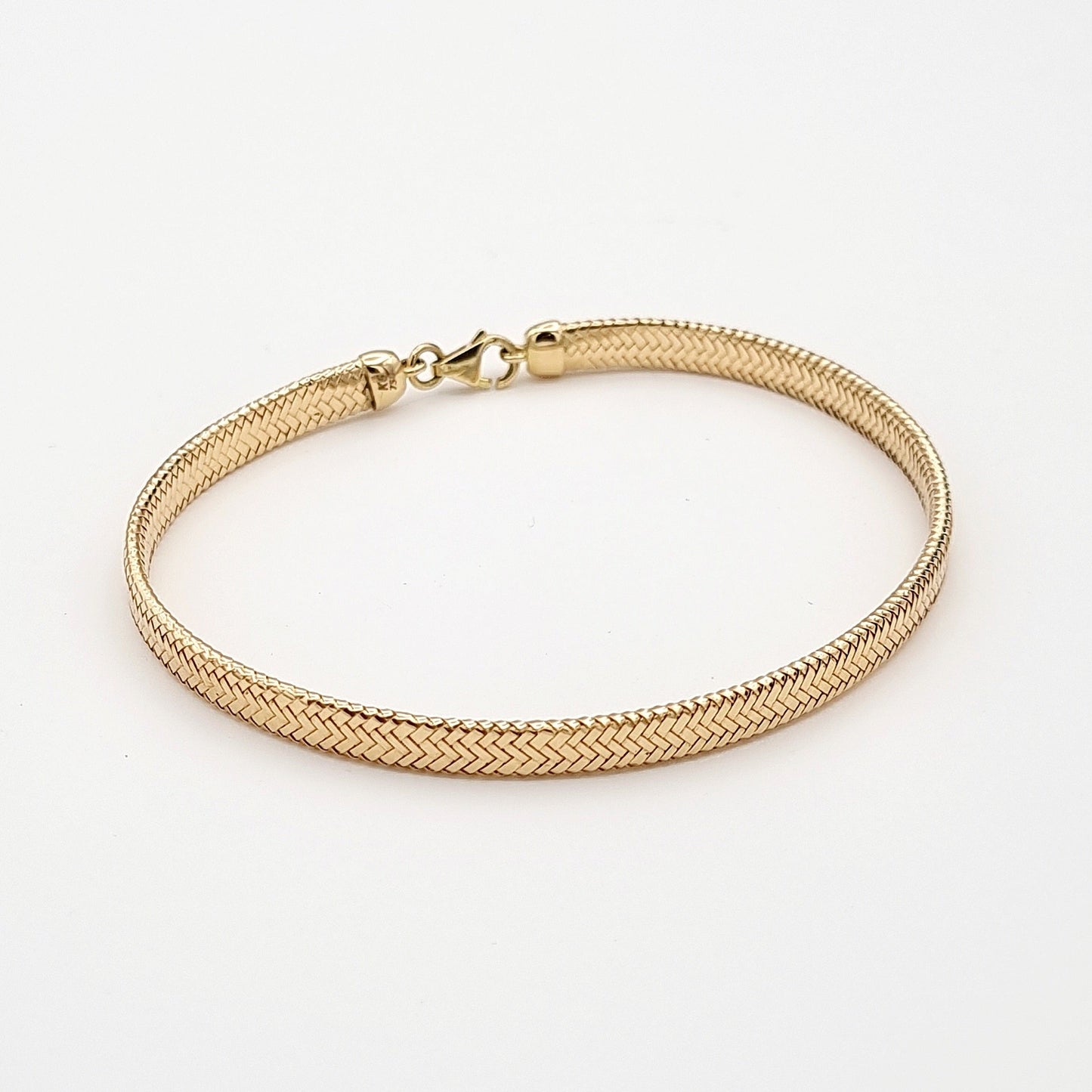 18K Pure Gold Elastic Bangle