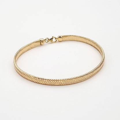 18K Pure Gold Elastic Bangle