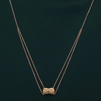 18K Pure Gold 2 Layer Necklace