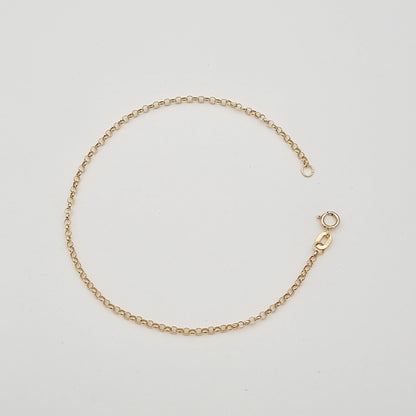 18K Pure Gold Thin C.P Linked Bracelet