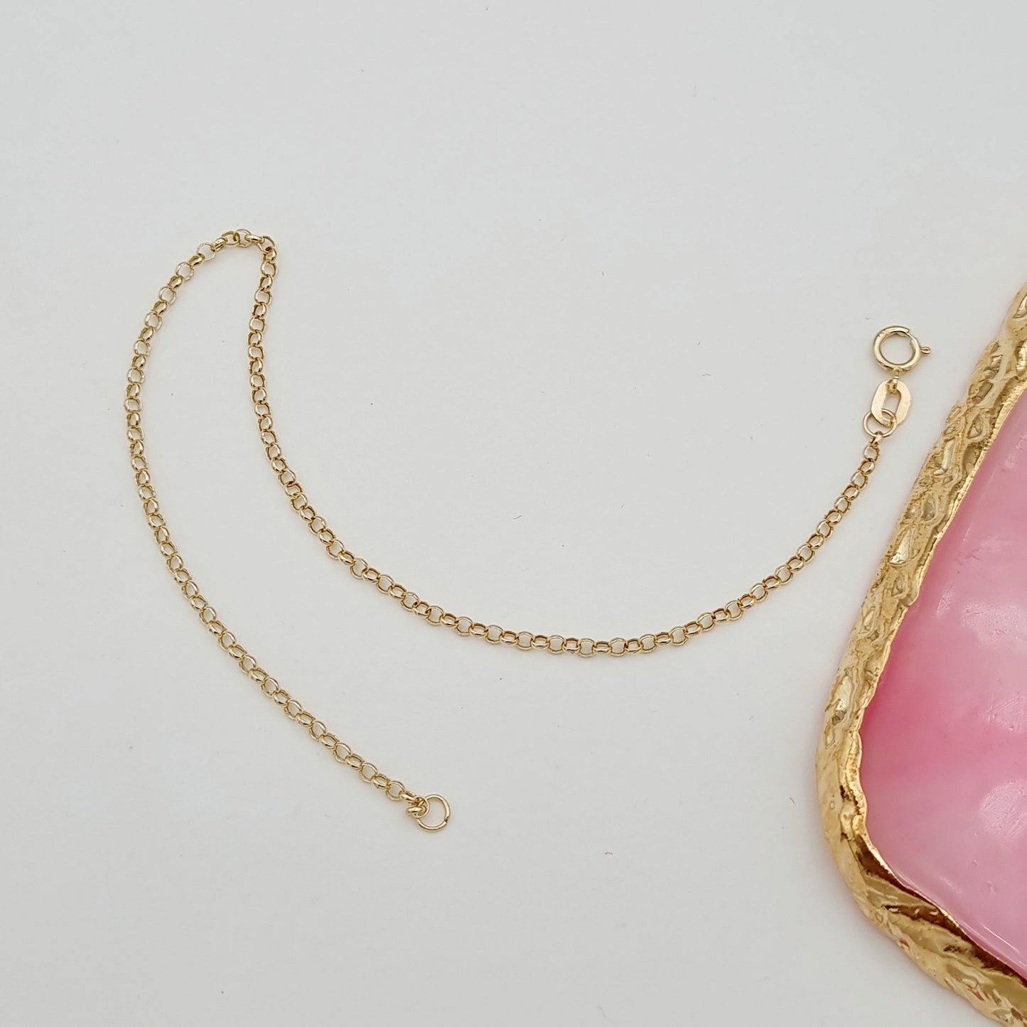 18K Pure Gold Thin C.P Linked Bracelet