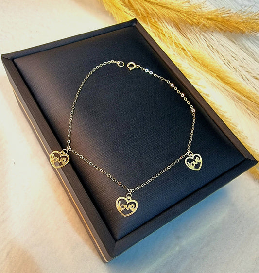 18K Pure Gold Fine Love Bracelet