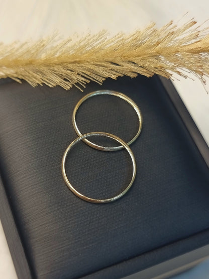 18K Pure Gold Plain Ring
