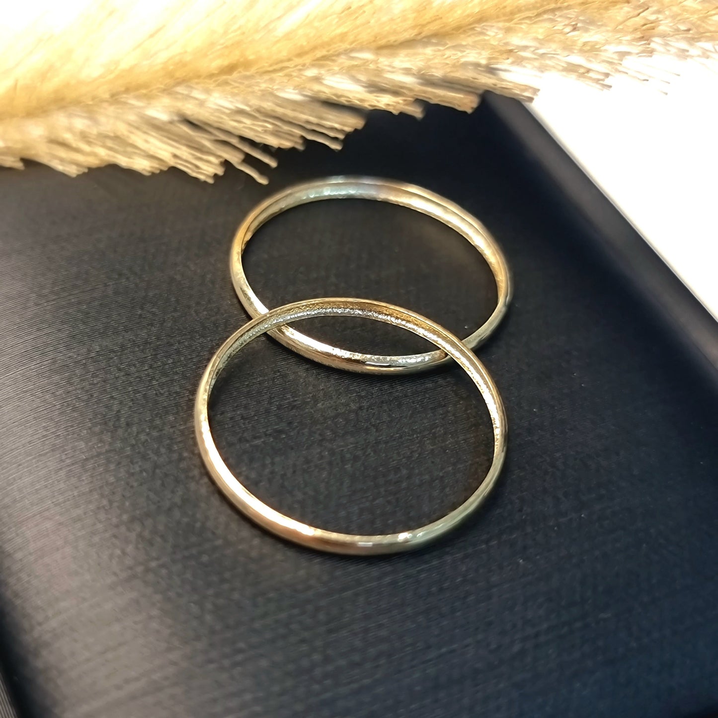 18K Pure Gold Plain Ring